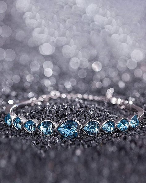 Blue Female Austrian Crystal Bracelets at Rs 140/piece in Alwar | ID:  27572417330