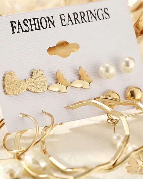 New Fashion Earrings with Pearls for Women – www.soosi.co.in