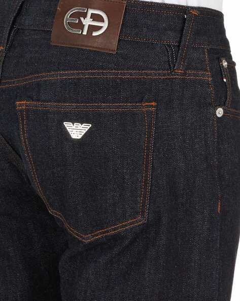 Armani straight store leg jeans mens