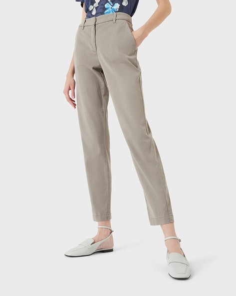 Armani Exchange Formal Trousers & Hight Waist Pants for Women sale -  discounted price | FASHIOLA INDIA