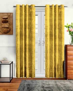 cortina eyelet curtain Pack of 2 Printed Door Curtains-picture-35