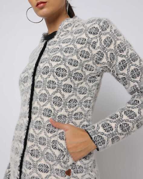 Buy White & Black Sweaters & Cardigans for Women by AJIO Online