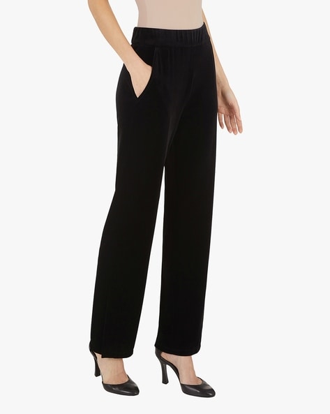 Black Mid Rise Slim Suit Trousers | New Look