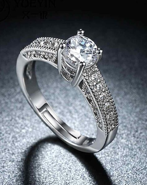 Princess Love Gothic Engagement V Ring | .925 Sterling Silver