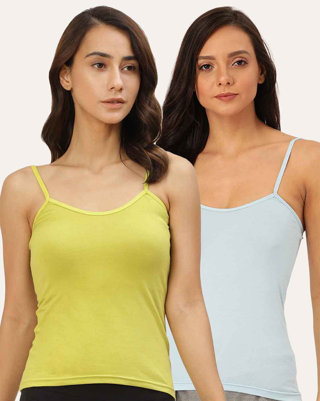 Buy Green Camisoles & Slips for Women by Lady Lyka Online