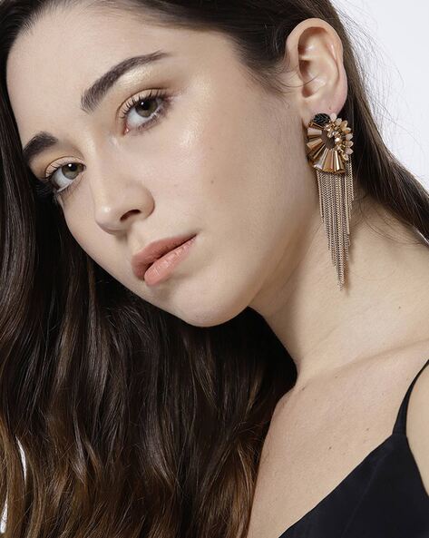 Buy Gold-Toned Earrings for Women by Karatcart Online | Ajio.com