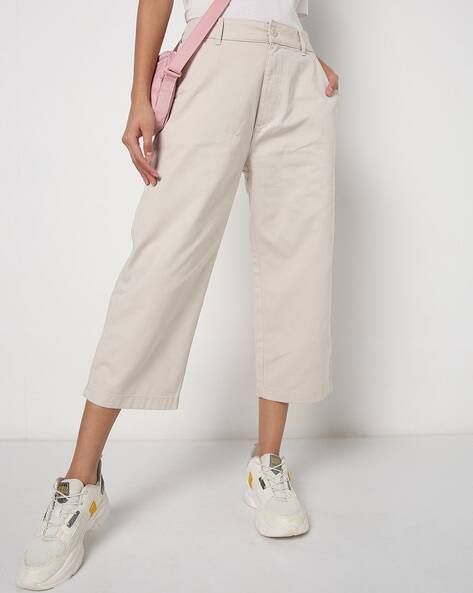 Buy Beige Trousers Pants for Women by TOMMY HILFIGER Online