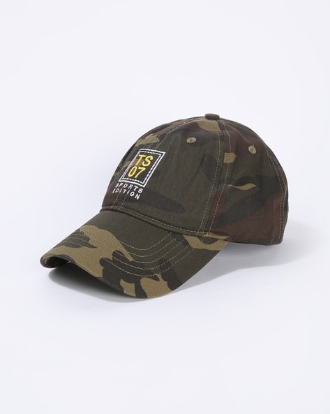 Teamspirit Men Camouflage Print Baseball Cap