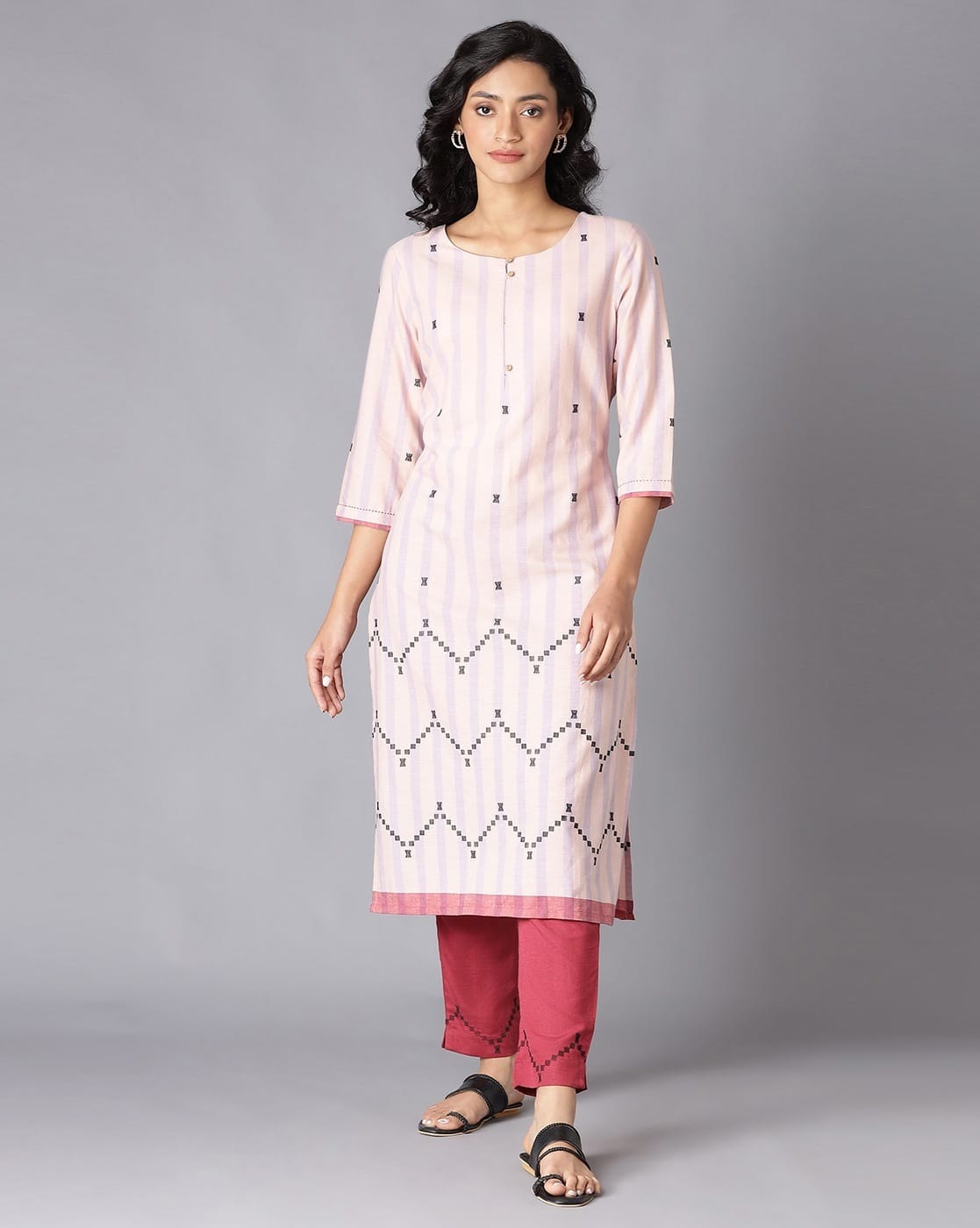 Buy Red Pants for Women by W Online | Ajio.com