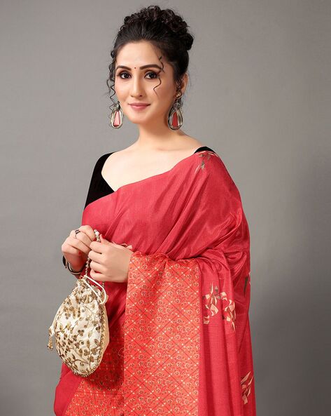 Red Silk Saree | Leemboodi