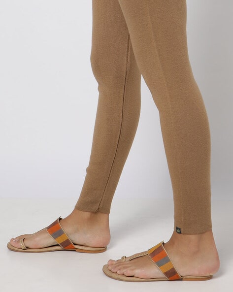 Buy Beige Leggings for Women by AVAASA MIX N' MATCH Online