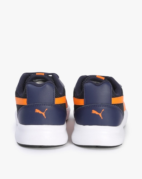 Orange and best sale blue puma shoes