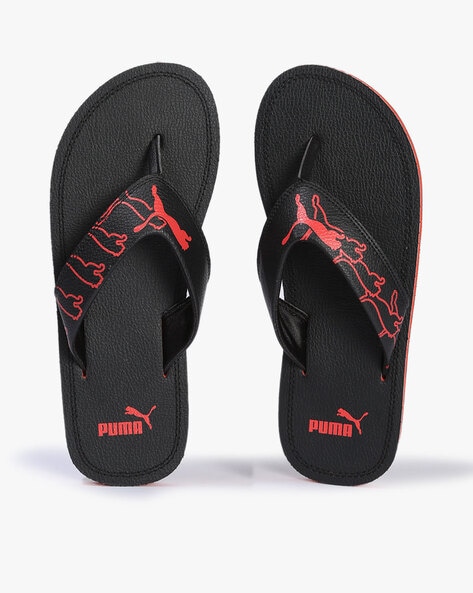 Puma Luke V1 Printed Thong-Strap Flip-Flops