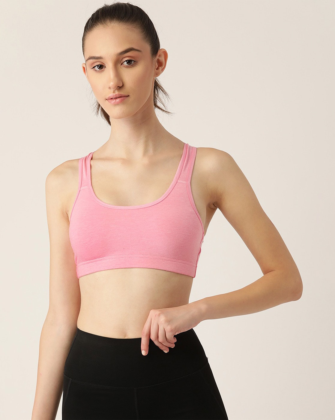 Buy Lady Lyka Red Non Wired Padded Sports Bra for Women Online