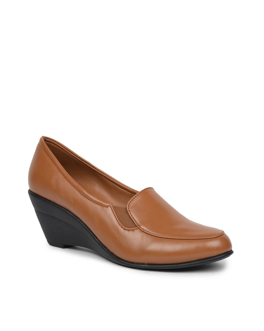 Wedge Shoes Casual Shoes Women 2019 Slip-On Wedges With Round-Toe