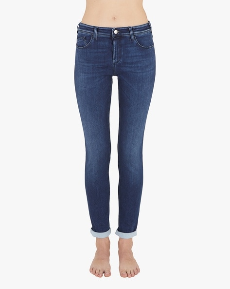 J28 Lightly Washed Skinny Jeans