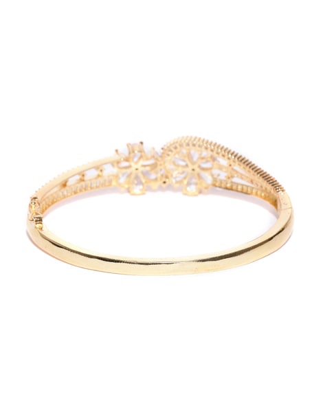 Buy Gold-Toned & White Bracelets & Bangles for Women by Jewels Galaxy  Online