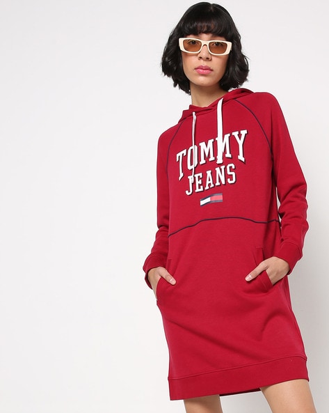 Tommy jeans hot sale hoodie dress