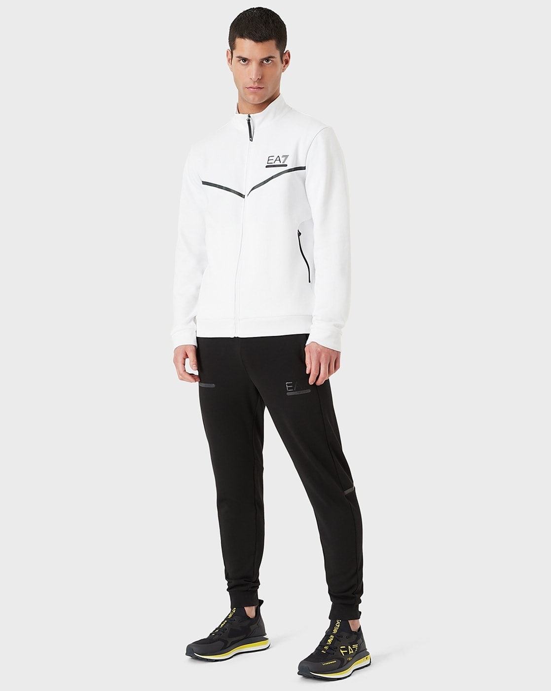 Armani on sale tracksuit white