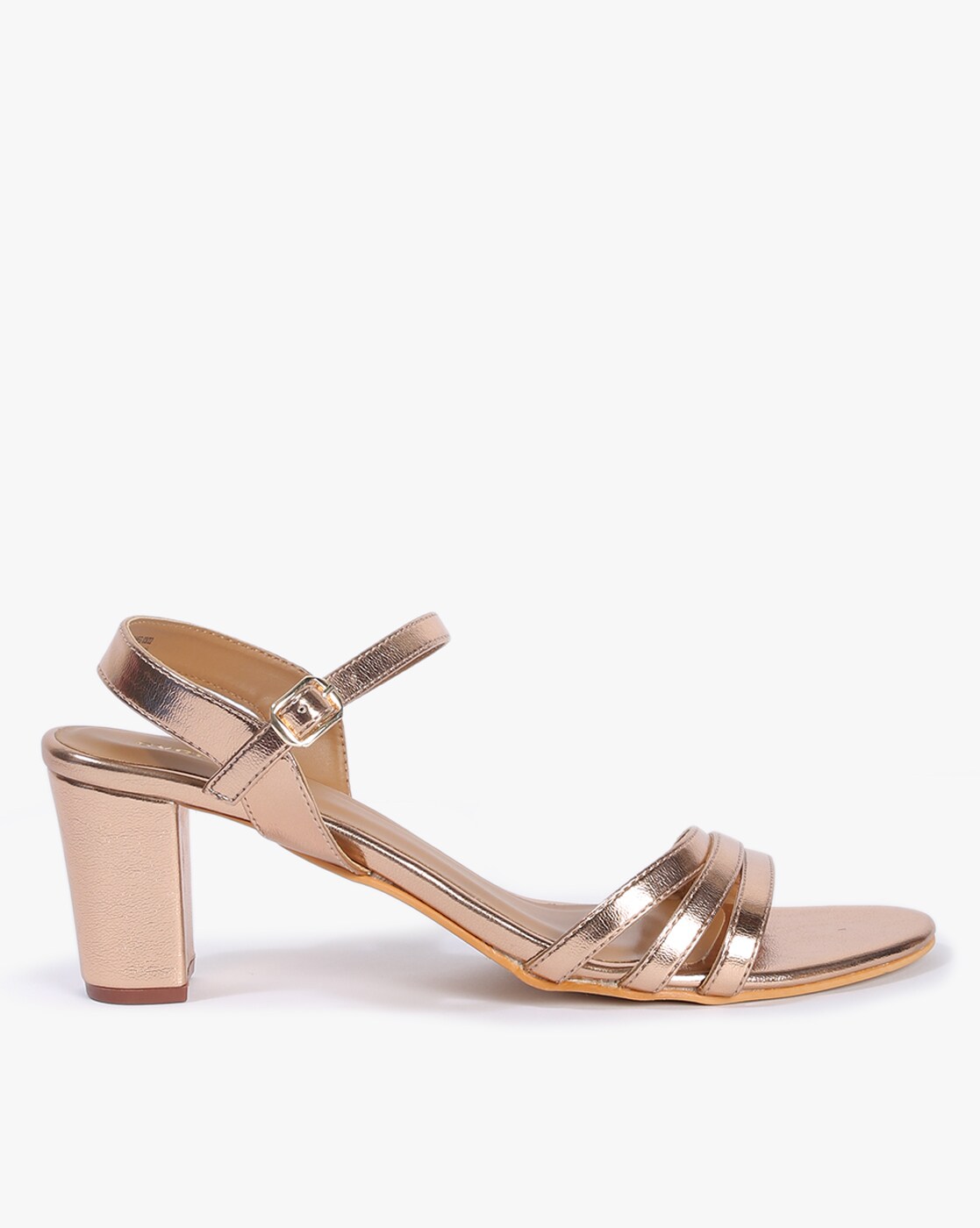 Rose gold 2025 block heels