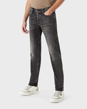 emporio armani straight leg jeans