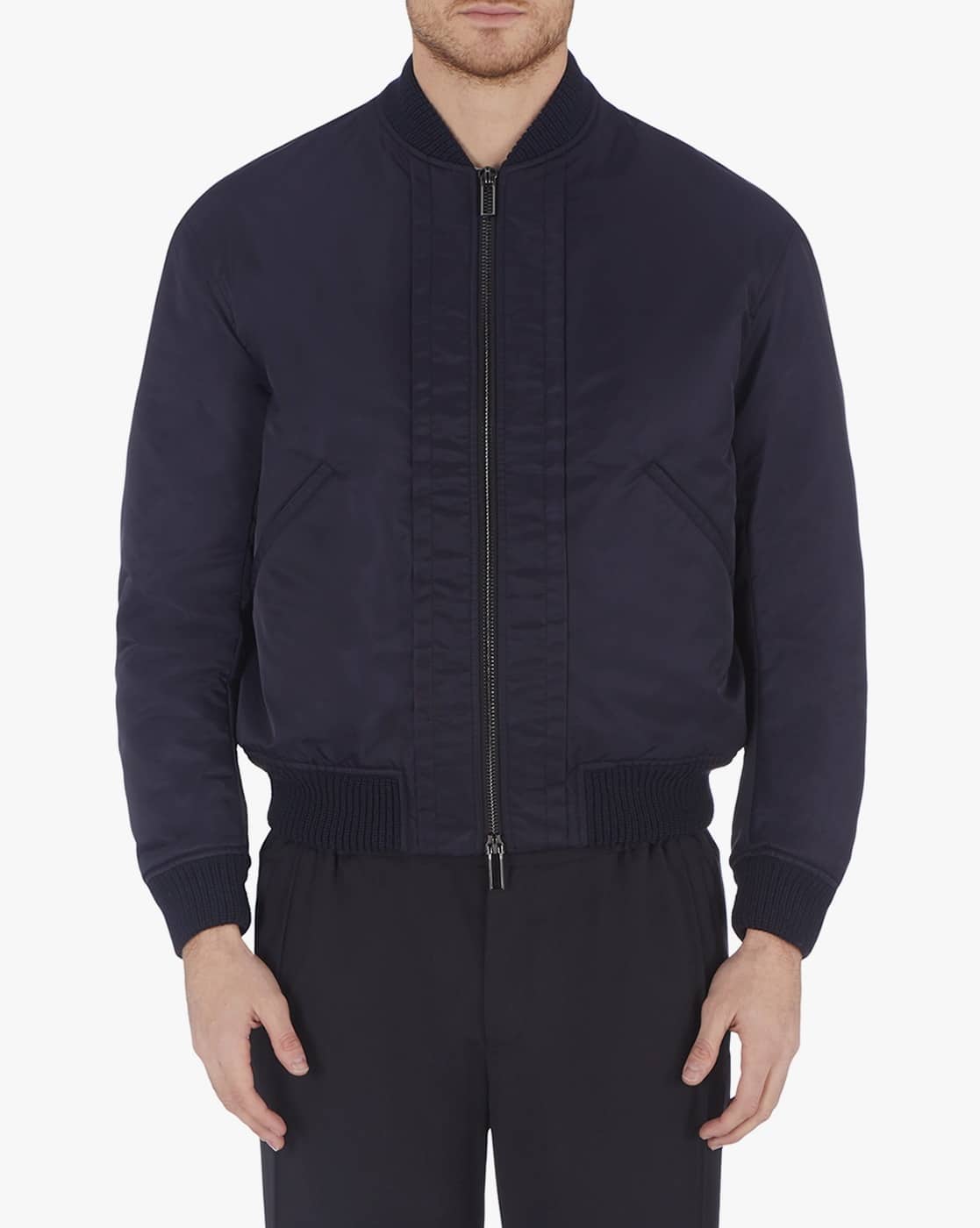 Buy EMPORIO ARMANI Zip-Front Bomber Jacket with Insert Pocket
