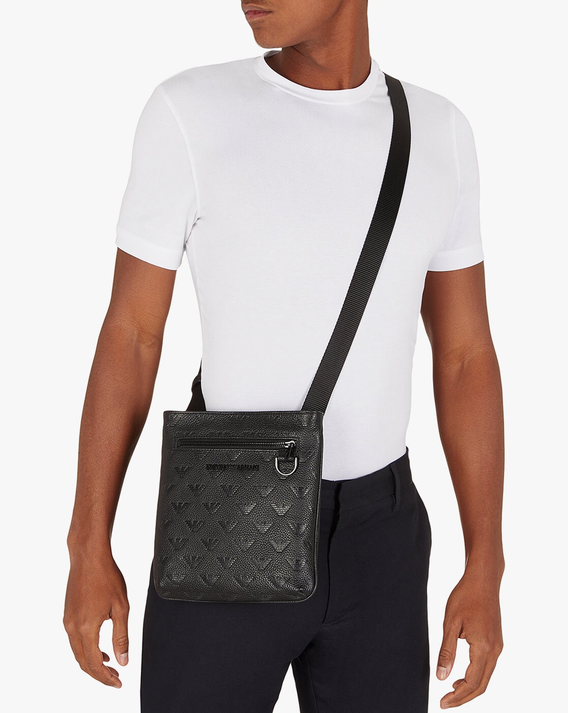 Giorgio Armani Handbag in Black for Men | Lyst