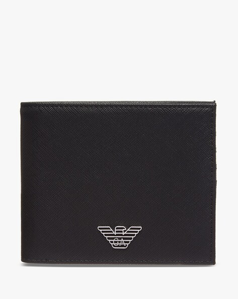 Mens Giorgio Armani blue Leather Bifold Wallet | Harrods UK