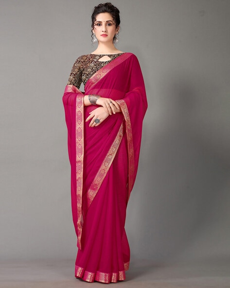 Jemeeka Womens Georgette Plain Saree (Magenta, 6 mtr), Plain Georgette  Sarees, Half Georgette Saree, Wholesale Georgette Sarees, जोर्जेट साड़ी -  ALIENSTORE, Gandhinagar | ID: 2851392032433