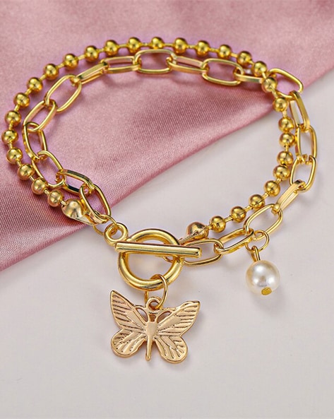 Buy Gold Fashion Jewellery for Girls by Mahi Online | Ajio.com