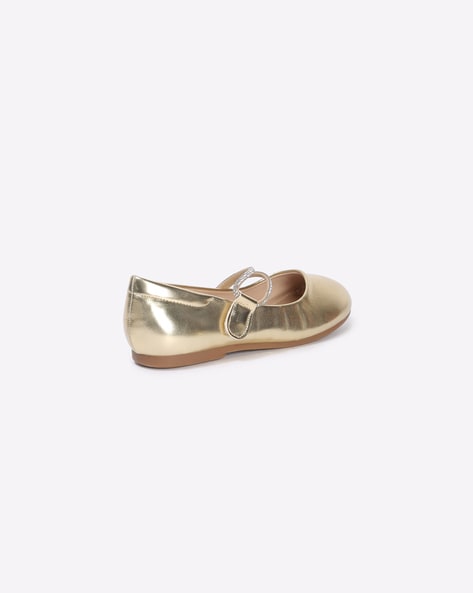 Childrens gold best sale ballet pumps