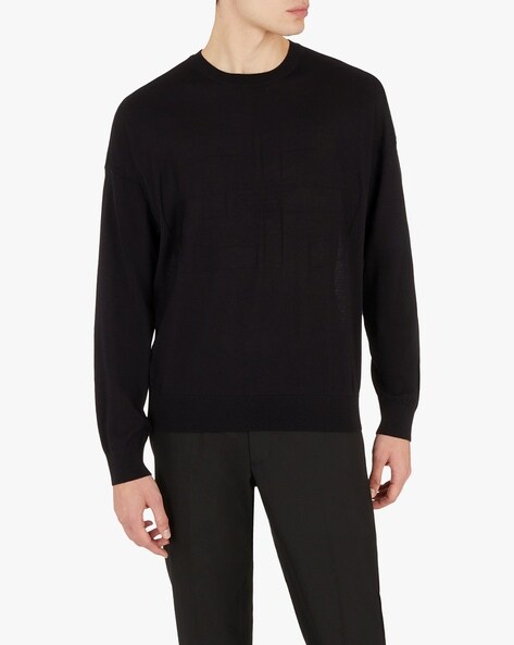 Armani black on sale sweater