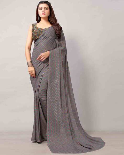 Georgette Printed Saree for Women