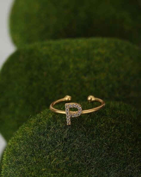 Personalized Initial Ring, Name Ring, Letter Ring, Best Friend Gift, Custom Letter  Ring, Initial Signet Ring, Unisex Initial Ring, P Ring - Etsy