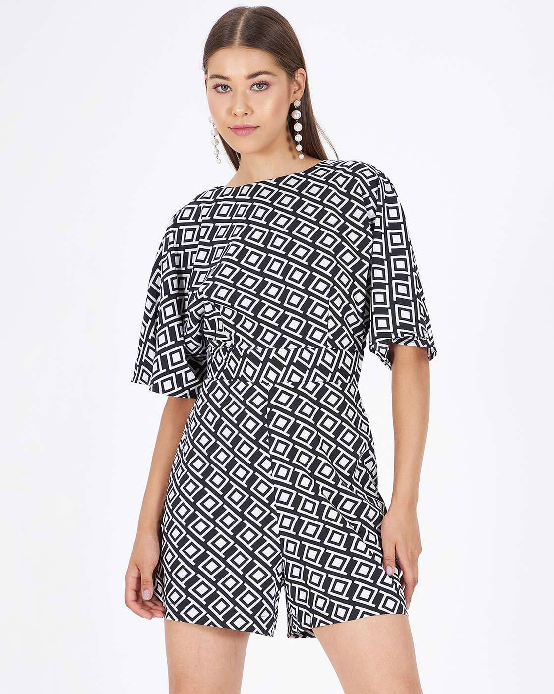 geometric playsuit