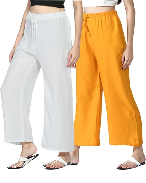 Solid Color Palazzo Pants w/Pockets – The Look Clothing Company