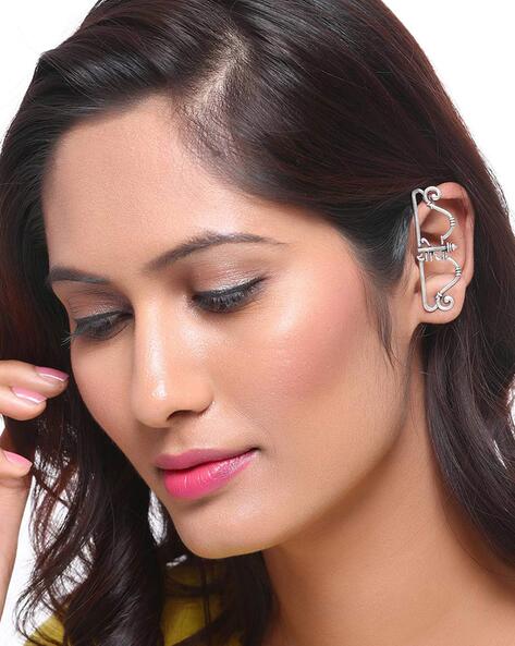 Silver Cuff Earrings for Women Ear Cuffs Earrings With 