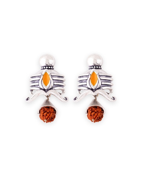 Rudraksha earrings for on sale men