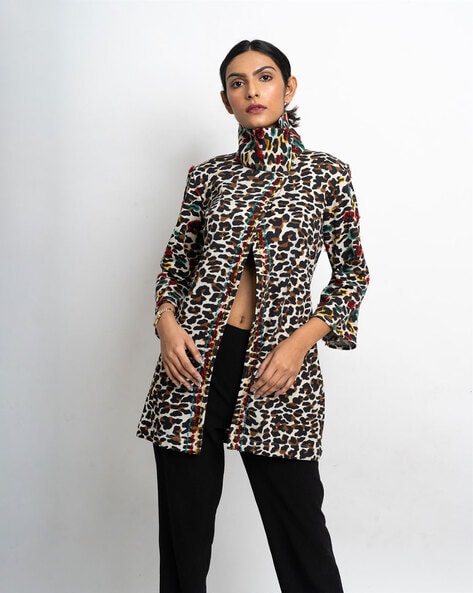 Leopard Pattern Faux Fur Coat | Jackets Leopard Faux Fur Coat - High Leopard  Print faux fur coats and jackets- Aliexpress