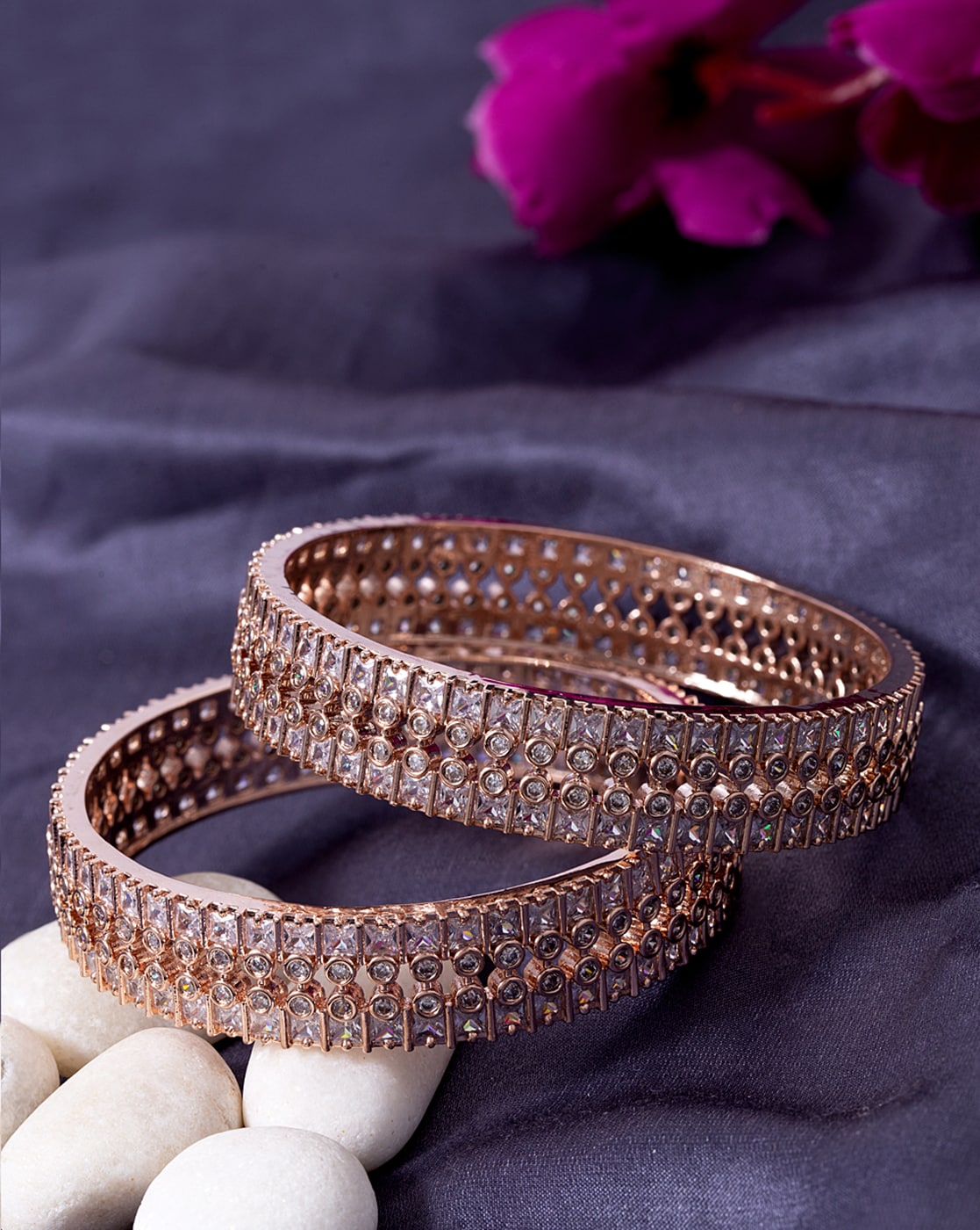 Voylla rose store gold bangles