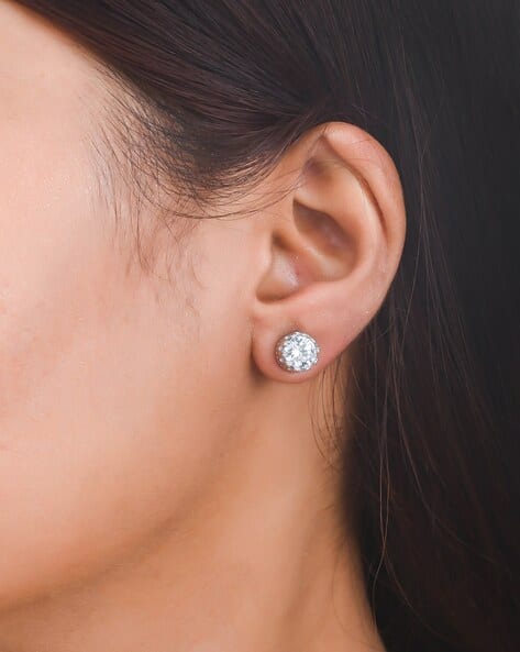 Voylla Circular Sterling Silver Studs