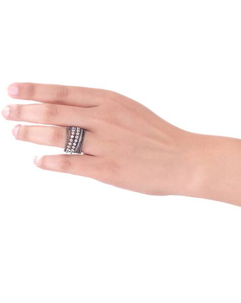 Voylla Band Style Brass Ring