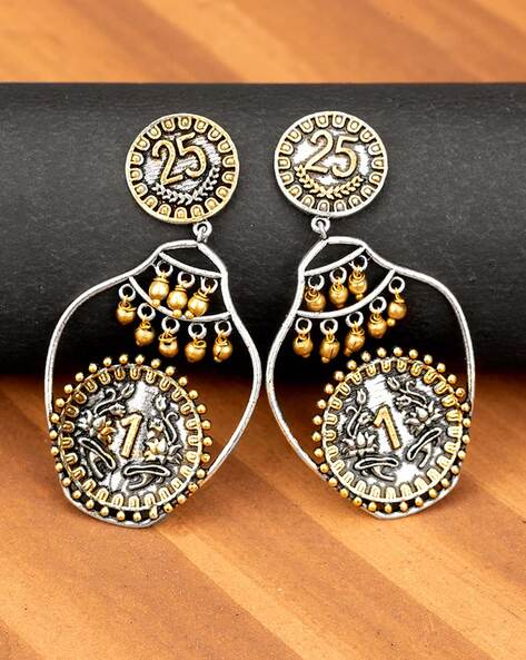 Flipkart.com - Buy Voylla Bagh E Fiza Yellow Beads Earrings Brass Drops &  Danglers Online at Best Prices in India