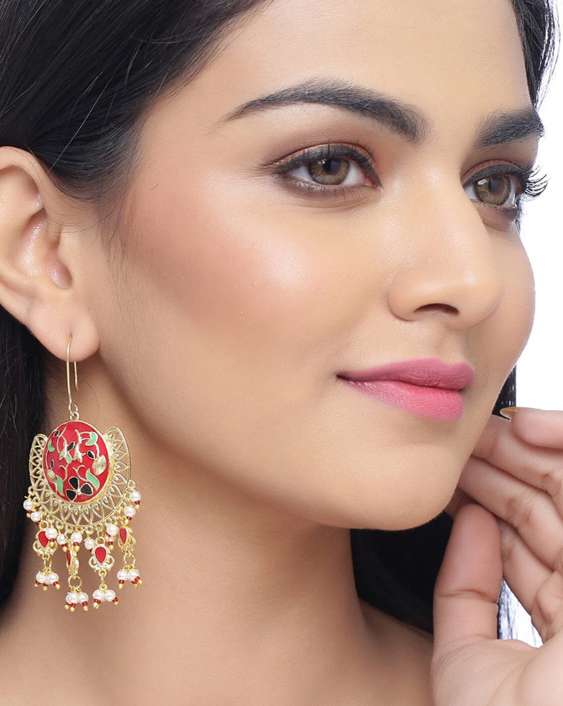 Flipkart.com - Buy Voylla Work Essentials Round Cut Gem Earrings Crystal  Brass Drops & Danglers Online at Best Prices in India