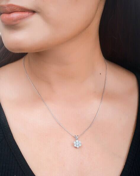 Voylla Silver-Plated Stone-Studded Pendant