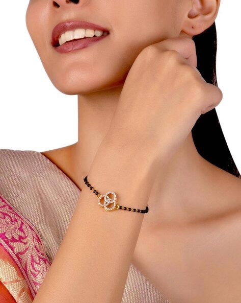 Buy The Bling Stores Gold NonPrecious Metal Personalised Hand Mangalsutra  Bracelet for Women at Amazonin