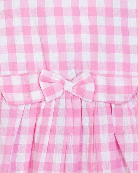 Checked Fit & Flare Dress view 3