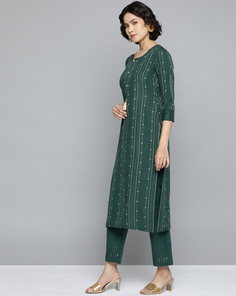 Striped Unstitched Dress Material Price in India