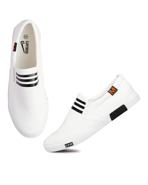 Slip-On Sneakers with Canvas Upper