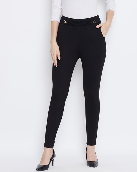 Black skinny hotsell jeggings with pockets